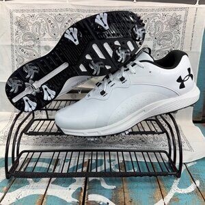 NEW Under Armour UA Charged 2 Draw SL Spikeless Golf Shoes 3026398-100 Men Sz 9